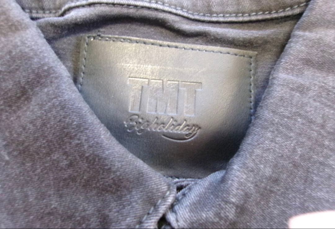 23SS新品　ティーエムティTMTブラックデニム ジャケット　gジャン XL