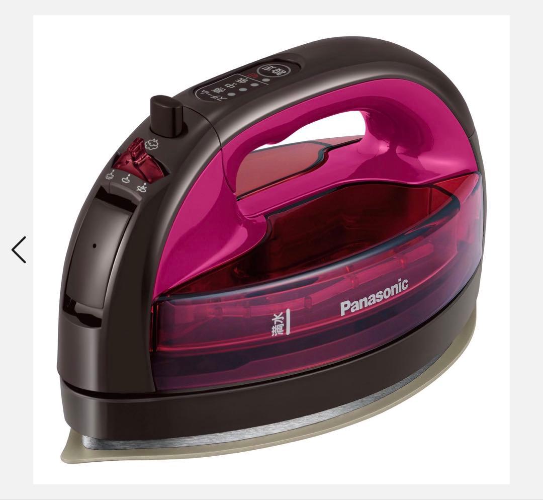 Panasonic コードレススチームアイロン カルル ブラウンピンク
