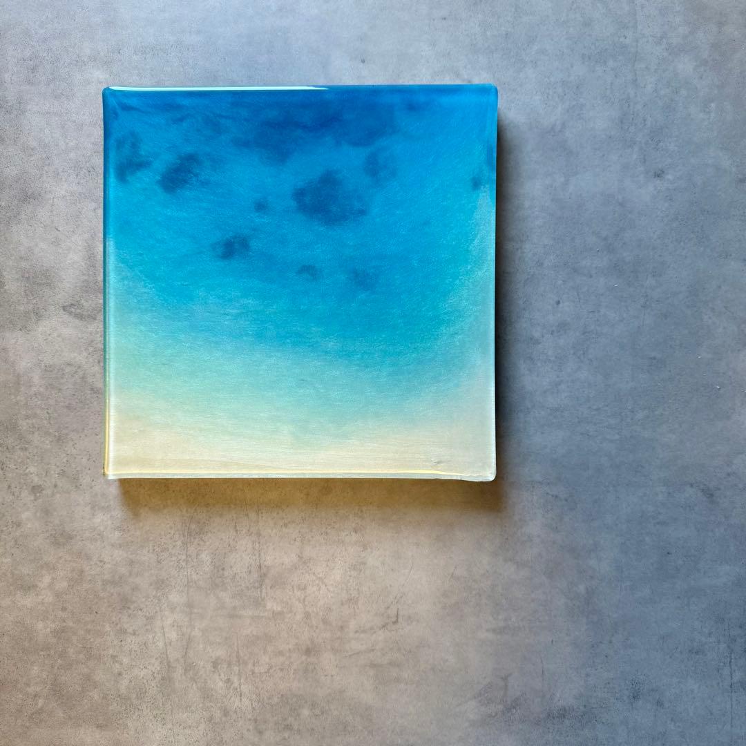 レジンアート　海アート　エポキシレジンアート　インテリア　壁掛け