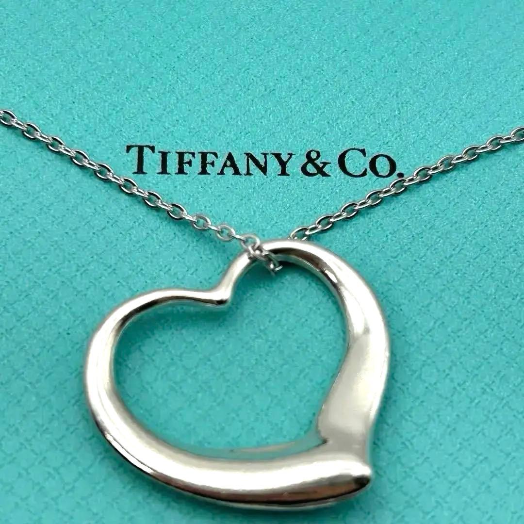 【希少】TIFFANY&Co. オープンハート ネックレス ラージ XL