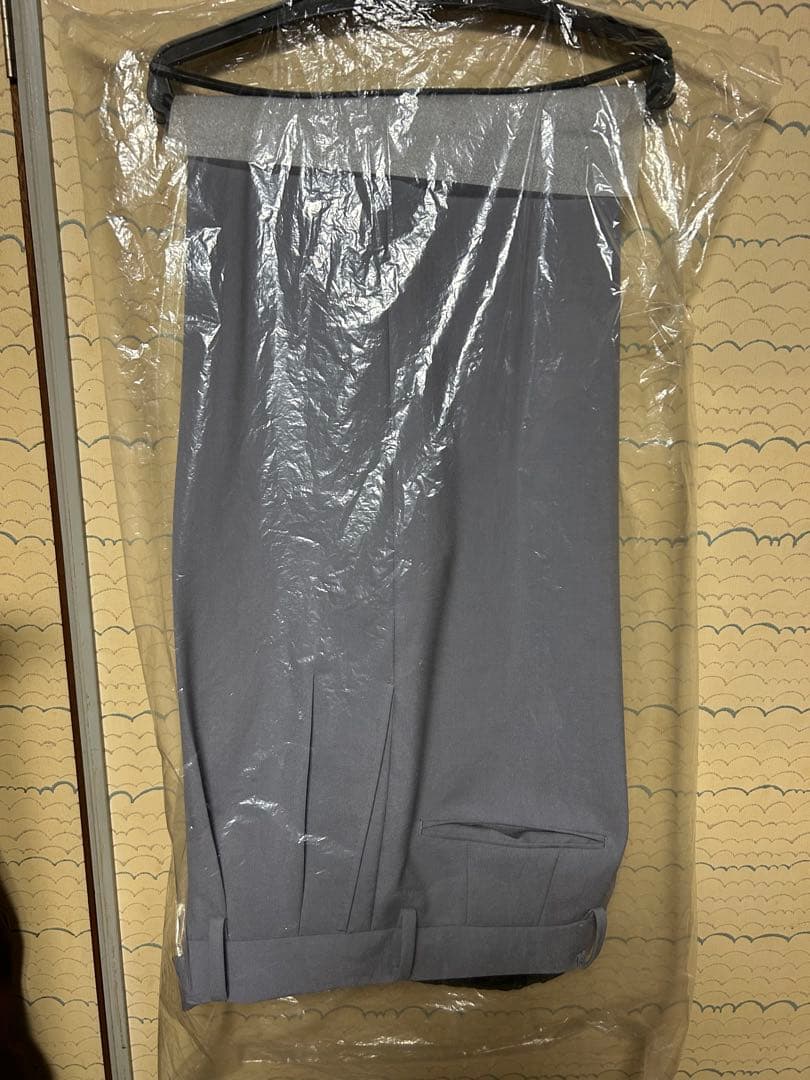 ワコマリア　薄いパープルグレー プリーツ入り スラックス　Ｍサイズ　新品未使用