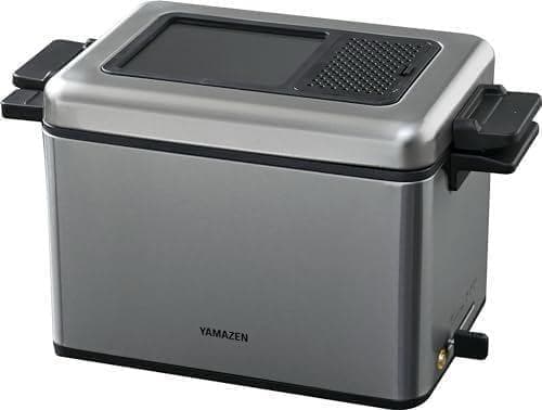 A[山善] フライヤー 家庭用 電気フライヤー 卓上 865ml 「少ない油で揚