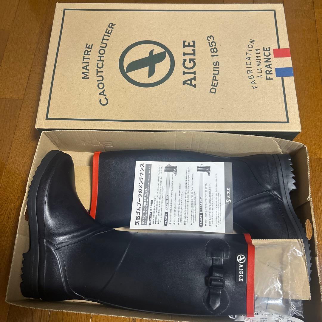 AIGLE 長靴 ブラック サイズ038 24cm