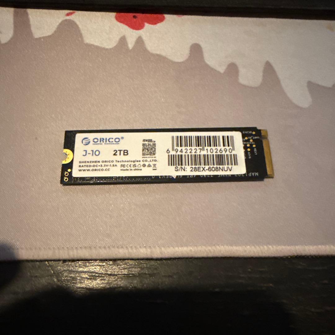 Orico j10 2tb m.2 nvme ssd ジャンク