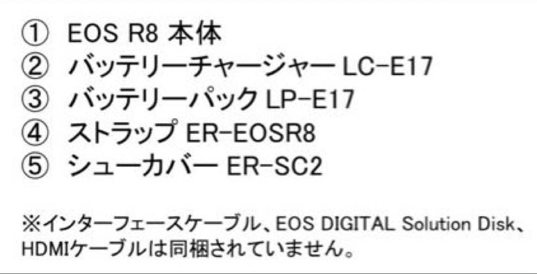 【⭐︎新品★未使用品⭐︎】　Canon EOS R8