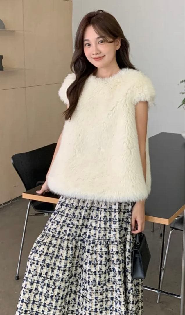 BIRTHDAY BASH♡バックリボンファーベスト♡