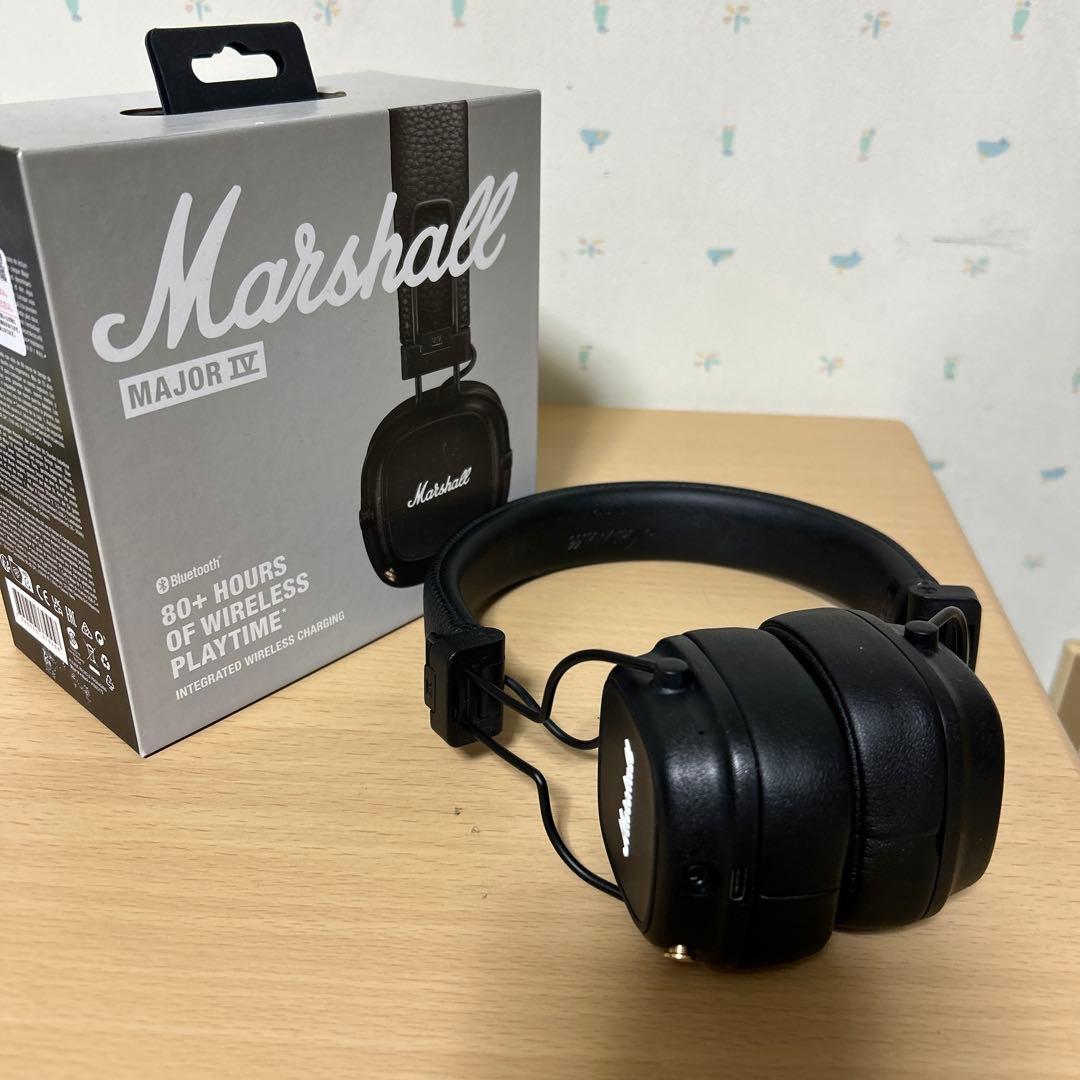 Marshall Major IV ブラックヘッドホン