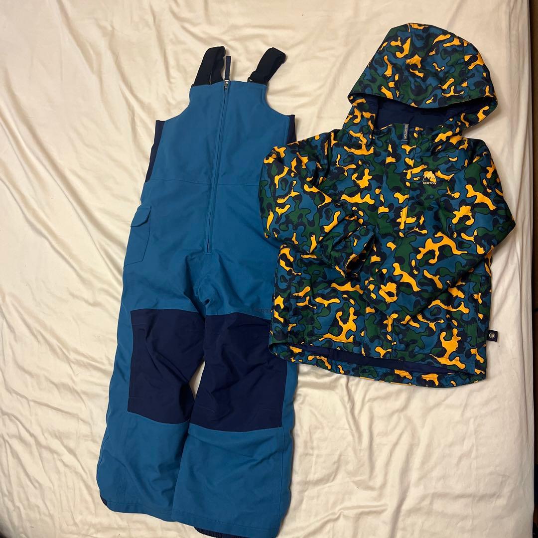 BURTON 子ども用スキーウェア 青 迷彩