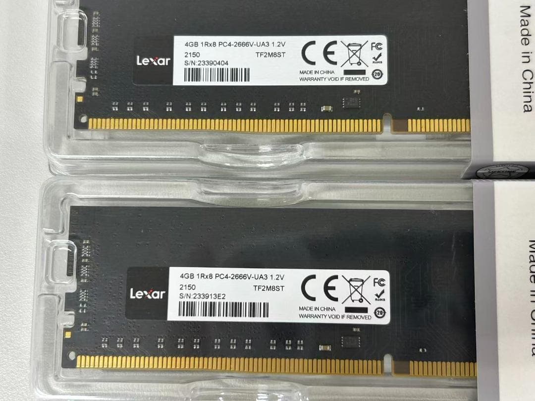Lexar® DDR4-2666 UDIMM デスクトップメモリ新品