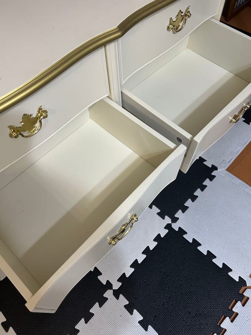 猫足キャビネット　サイドボード　チェスト　アンティーク　ヴィンテージ　姫家具