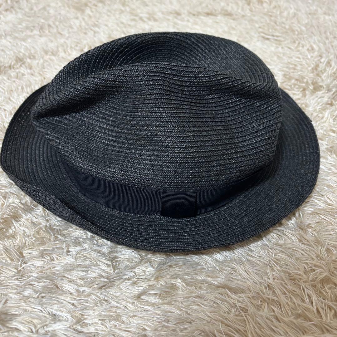 美品　mature ha. 　マチュアーハ BOXED HAT ペーパーハット