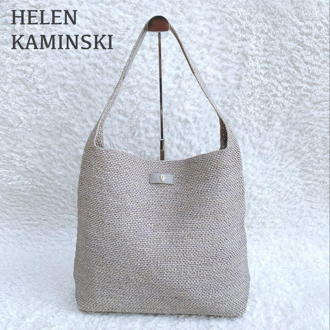 ほほ未使用♪ ヘレンカミンスキー　ラフィア　ワンハンドルショルダーバッグ