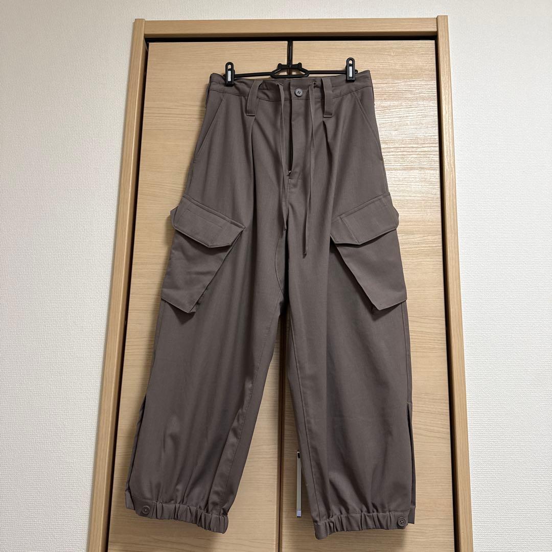 Y-3 ブラウン カーゴパンツ ウール XS