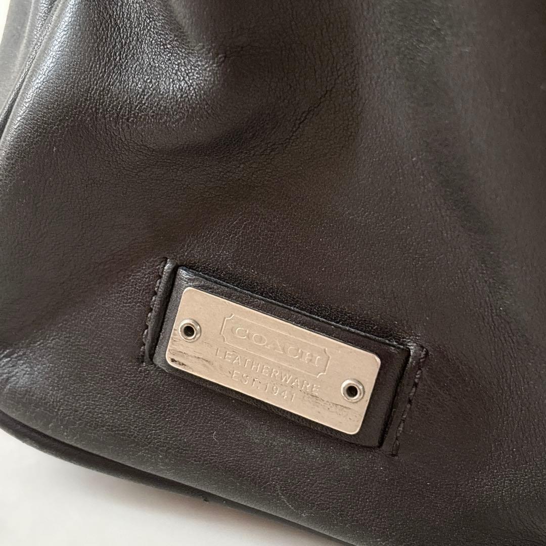 COACH 黒 レザー ビジネスバッグ 2way ブリーフケース