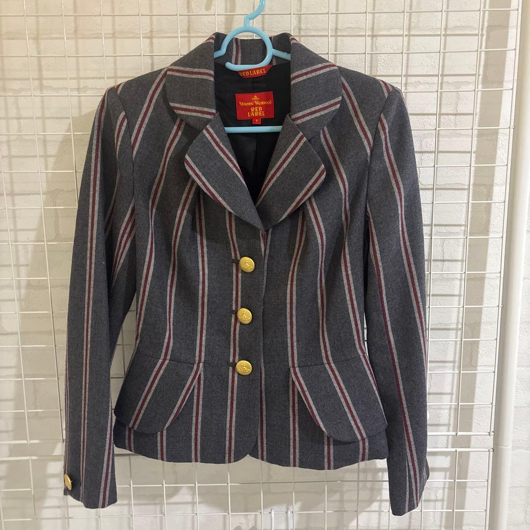 希少デザイン ヴィヴィアンウエストウッド オーブ ボタン ストライプ ジャケット