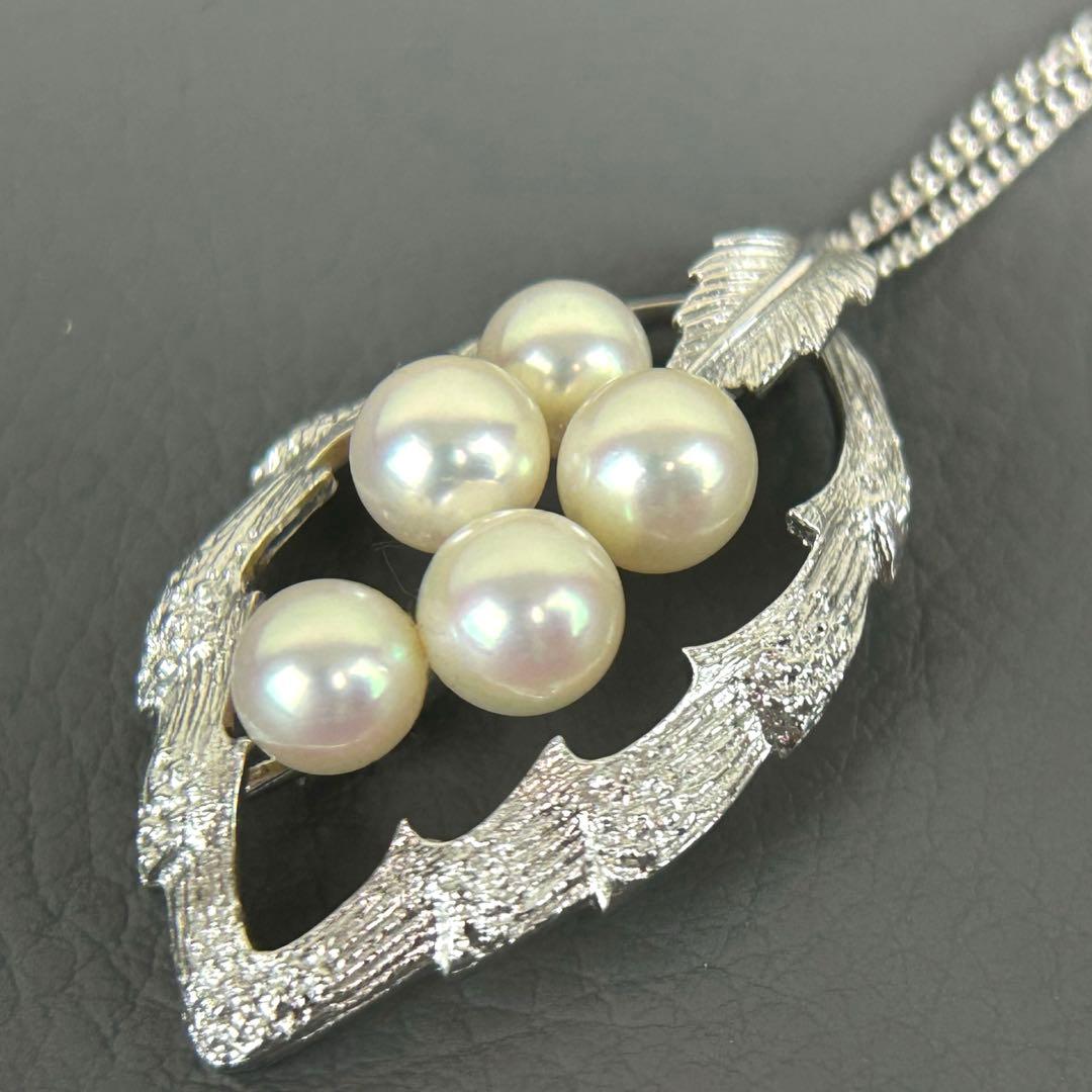 ✨美品 ミキモト Pearl necklace 5P Mマーク ペンダントトップ