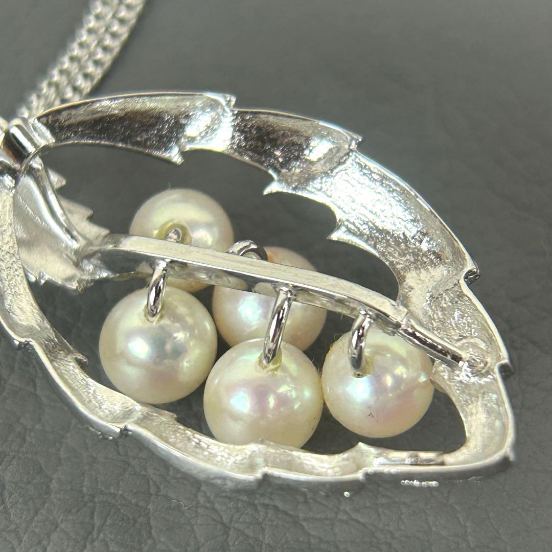 ✨美品 ミキモト Pearl necklace 5P Mマーク ペンダントトップ