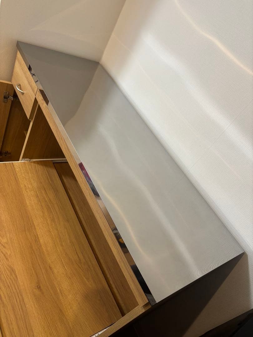 【11月取引終了予定】木製キッチンカウンター 購入後2年未満