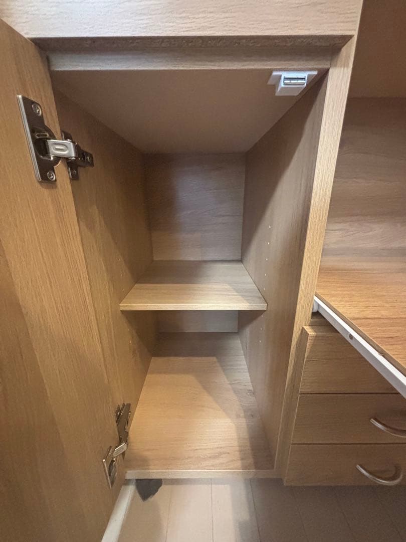 【11月取引終了予定】木製キッチンカウンター 購入後2年未満