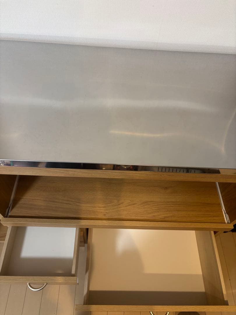 【11月取引終了予定】木製キッチンカウンター 購入後2年未満