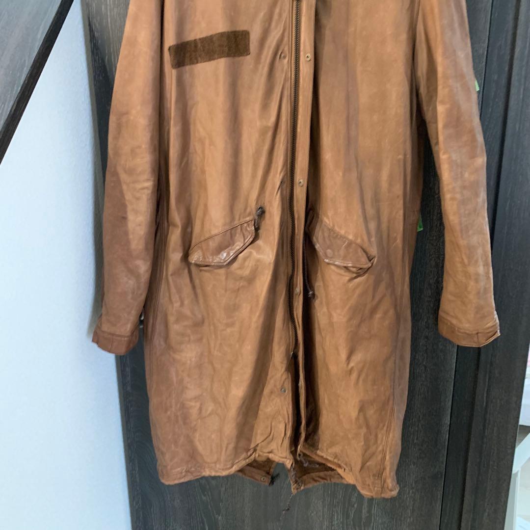 Sisi ブラウン レザーモッズコート