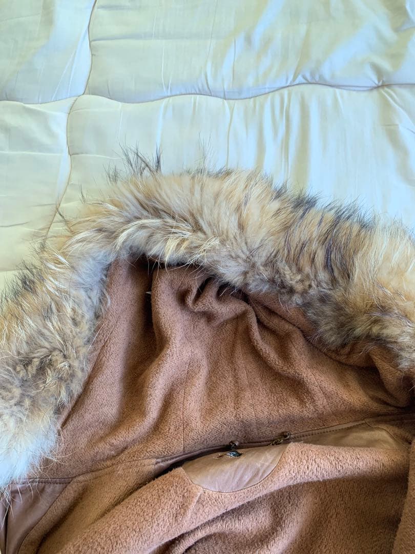 Sisi ブラウン レザーモッズコート