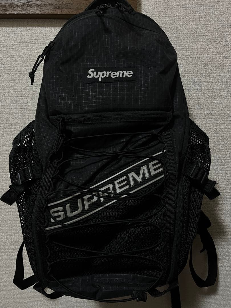 Supreme ブラック リュック　希少　早い者勝ち
