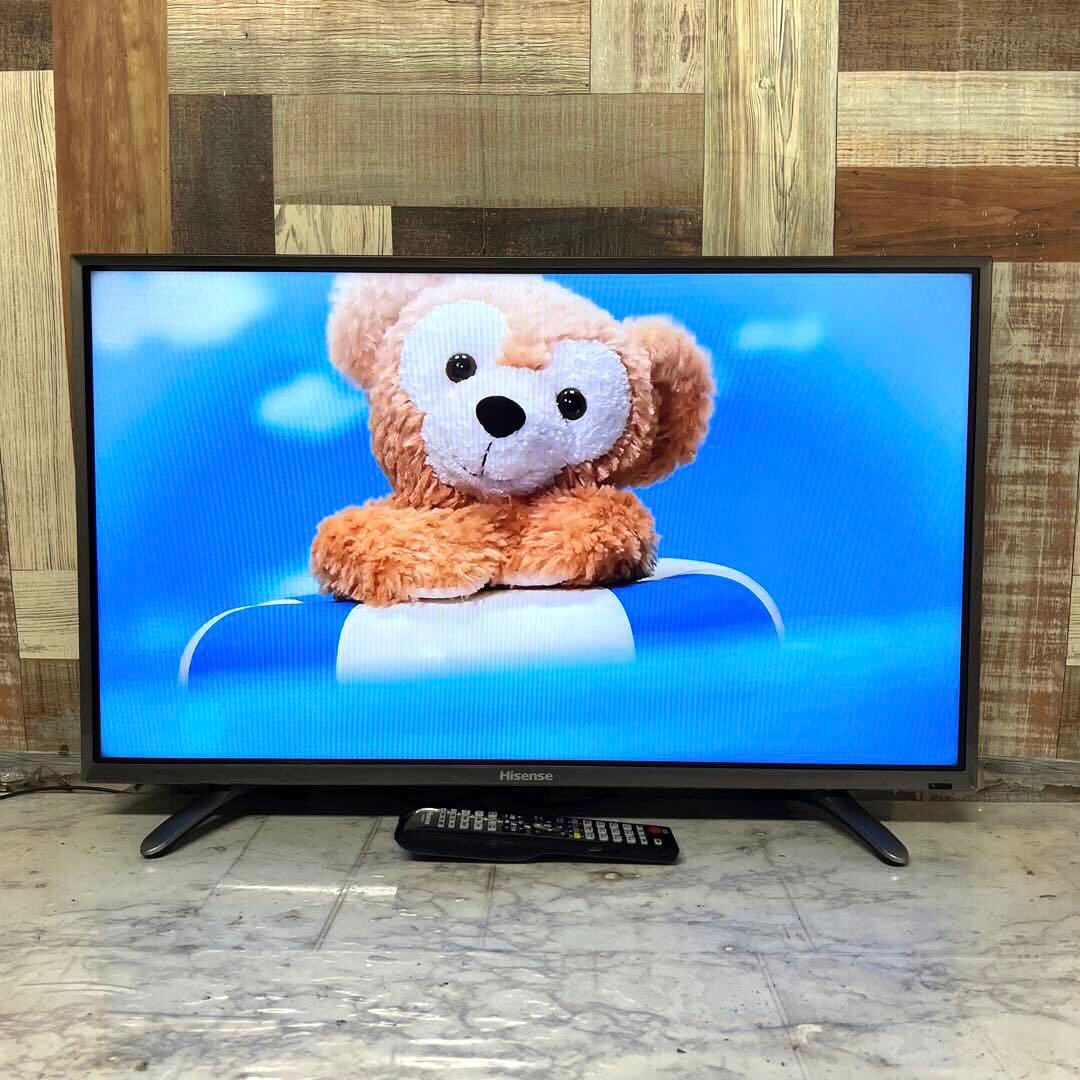 天才肌さん全国送料込ハイセンス32型液晶テレビ外付HDD裏番組録画対応、箱付き