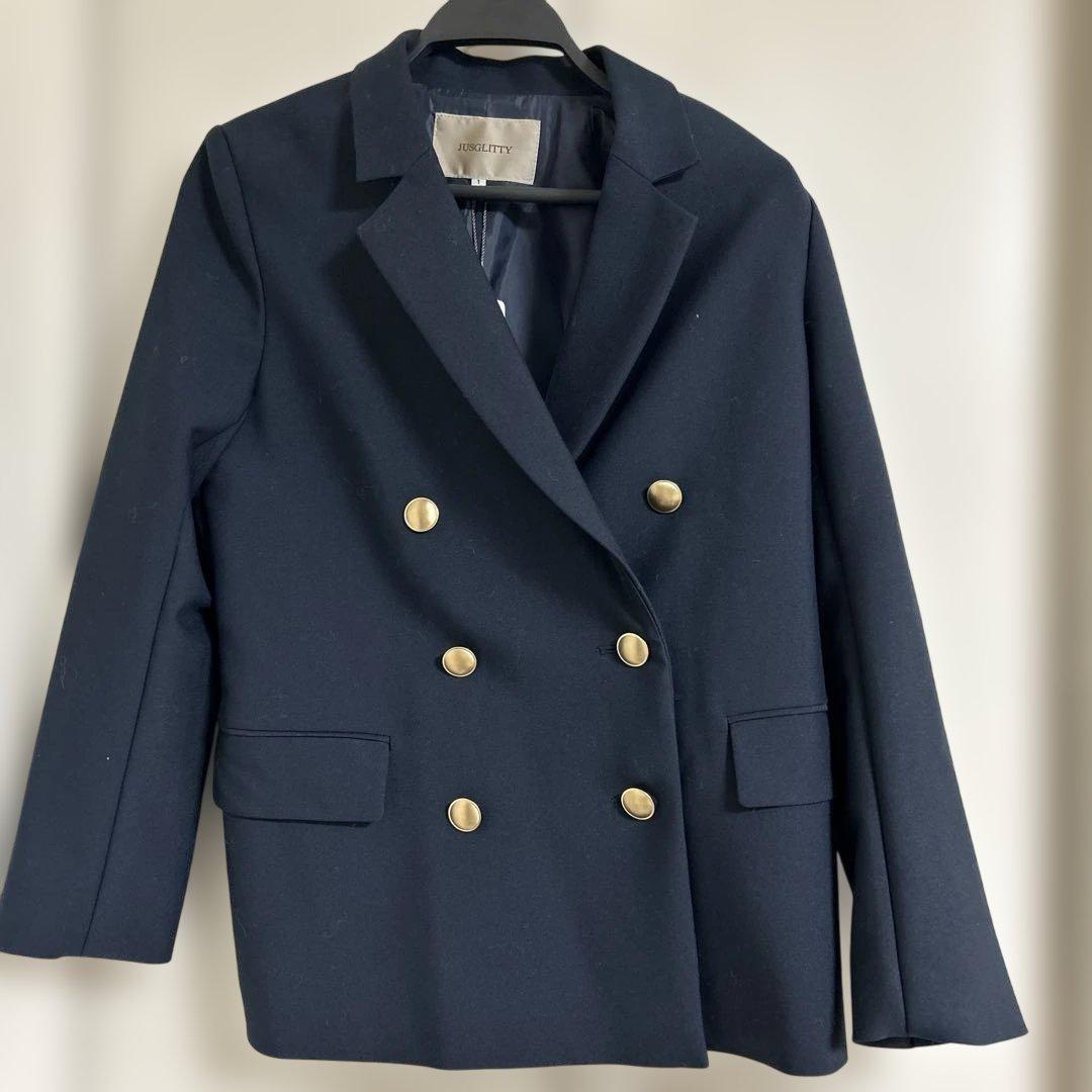 JUSGLITTY ネイビージャケット