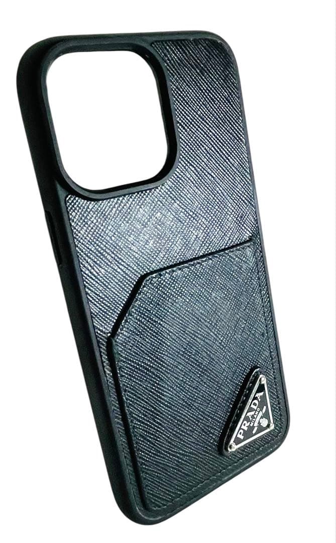 PRADA プラダ iPhone14promax 三角ロゴ サフィアーノ