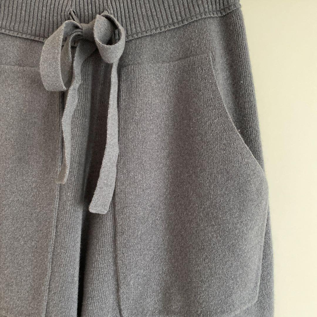 ドゥロワー drawer ニットパンツ　グレー　サイズ1