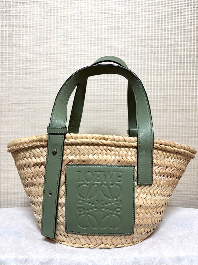 LOEWE かごバッグ グリーン