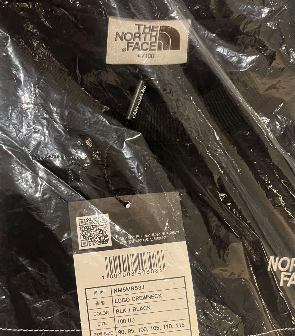 【韓国限定】ノースフェイス LOGO CREWNECK Lサイズ 新品未使用