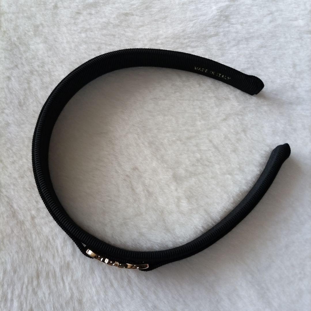 専用【美品】 フェラガモ　ガンチーニ　カチューシャ　黒