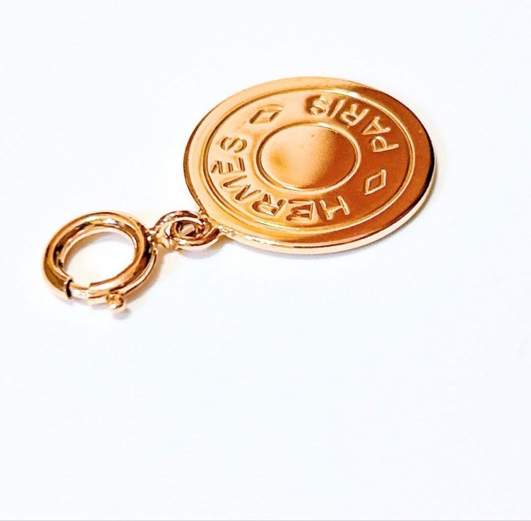【超美品】エルメス セリエ チャーム ペンダントトップ ゴールド