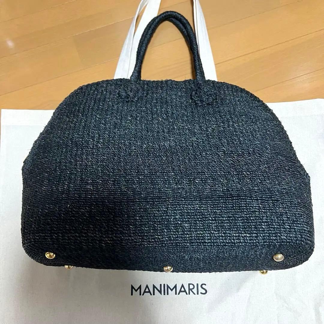 MANIMARIS アバカボストン ブラック 保存袋あり
