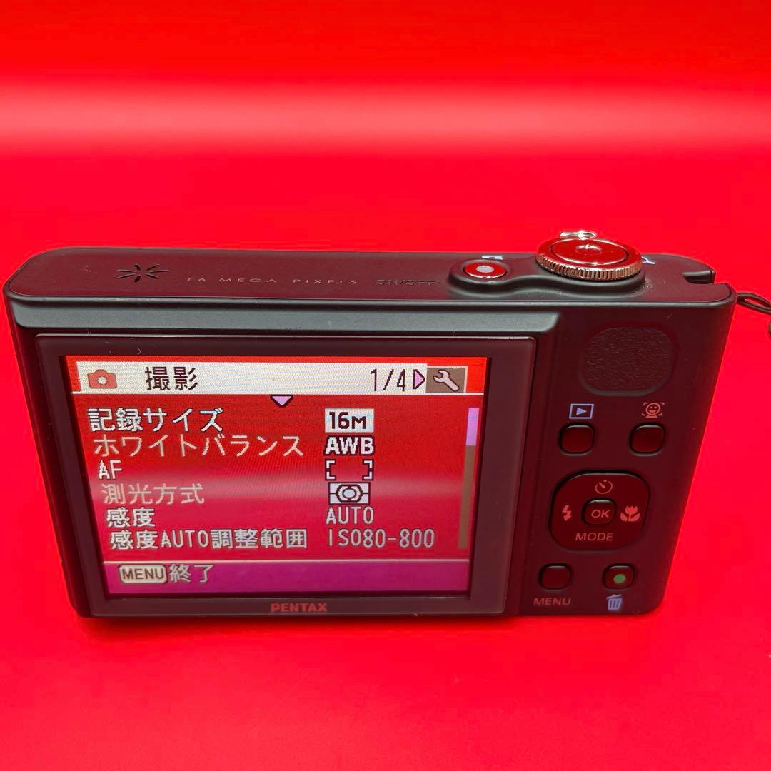 【動作確認済】PENTAX Optio RZ18 ブラック 光学18倍ズーム