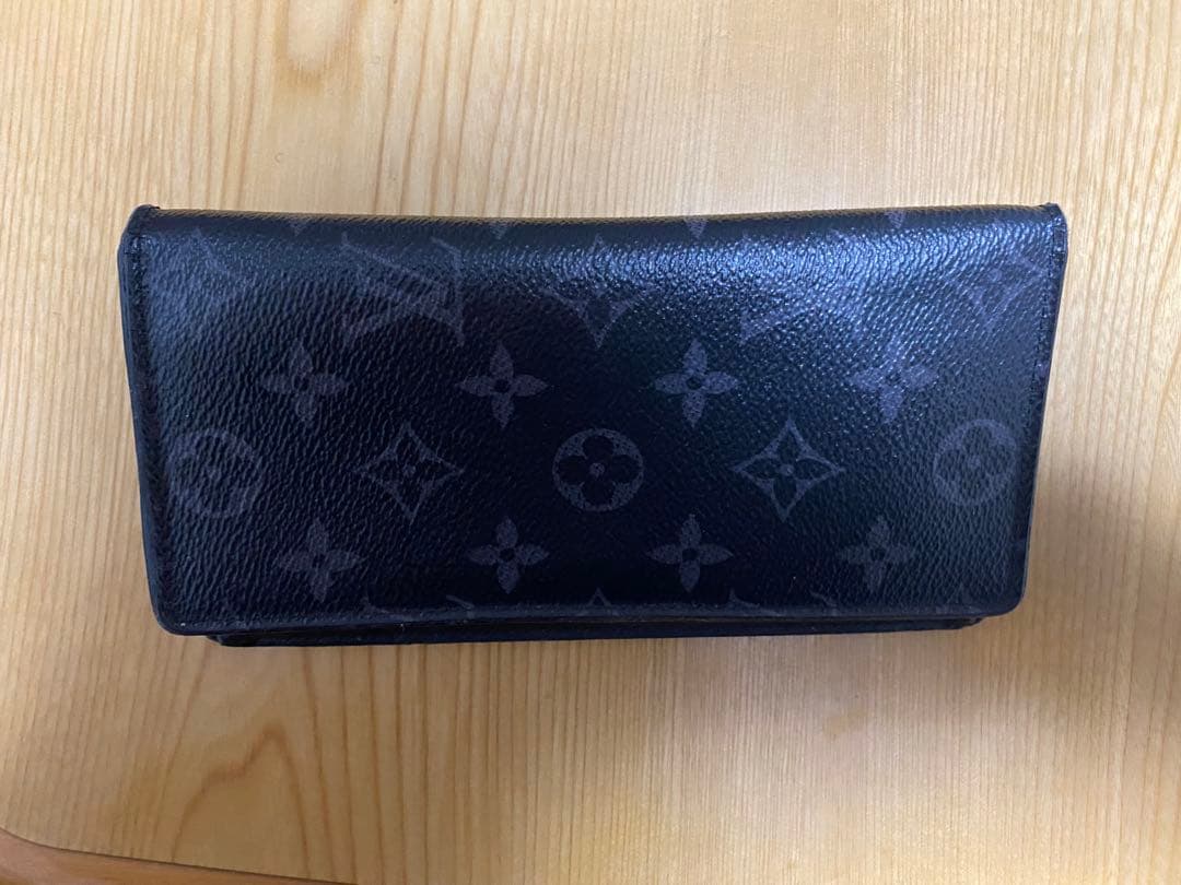 ルイ・ヴィトン 長財布 ブラック レザー