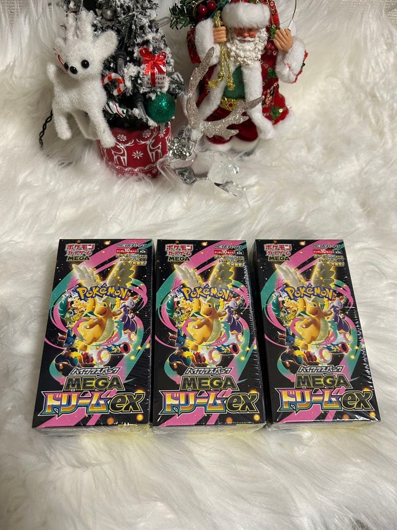 3BOXポケカMEGA ハイクラスパック ドリーム ex シュリンク付