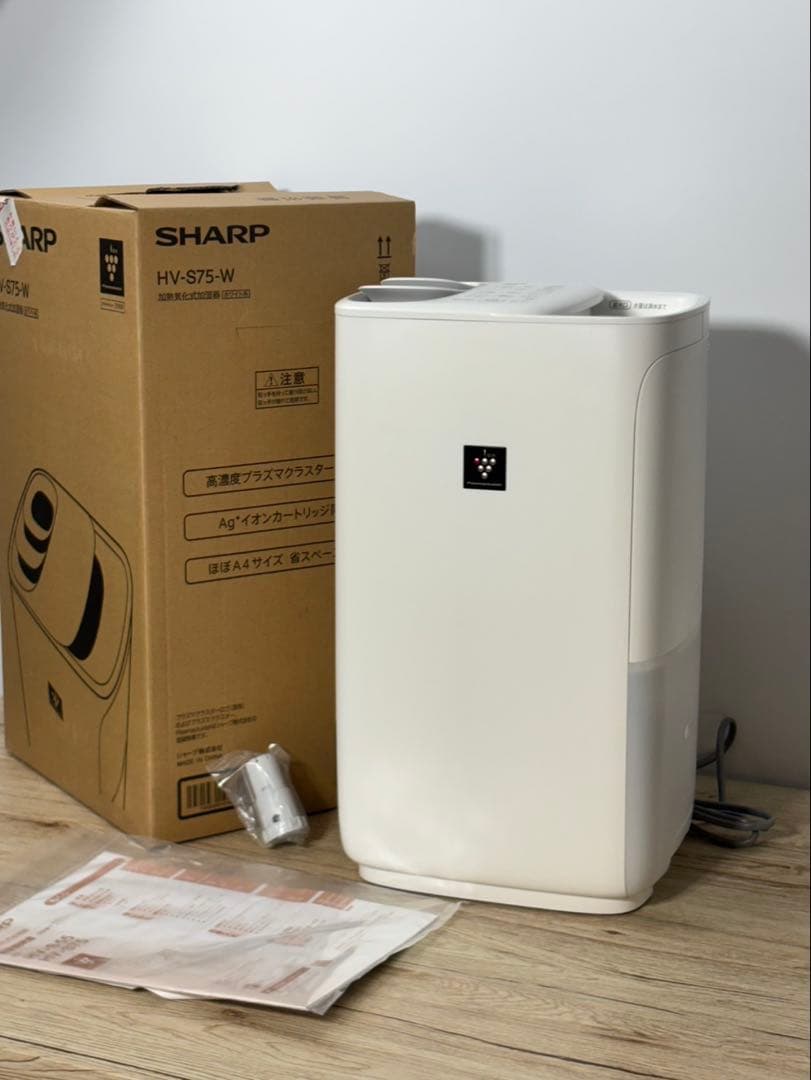 美品 シャープ HV-S75-W 2023年製 ハイブリッド式加湿器