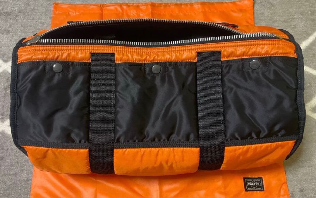 【未使用級】PORTER タンカードラムバッグボストンバック2way ブラック