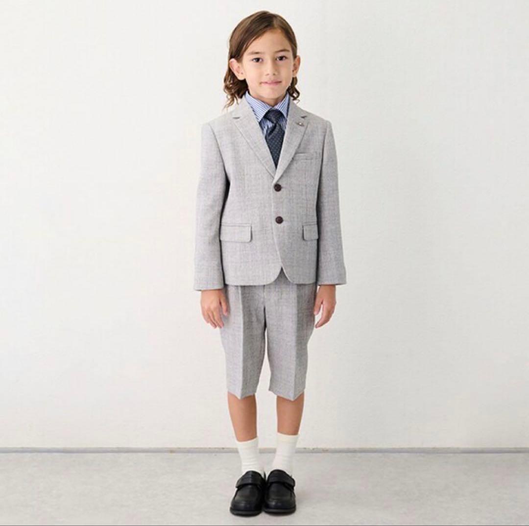 petit main グレージャケット+ショートパンツ