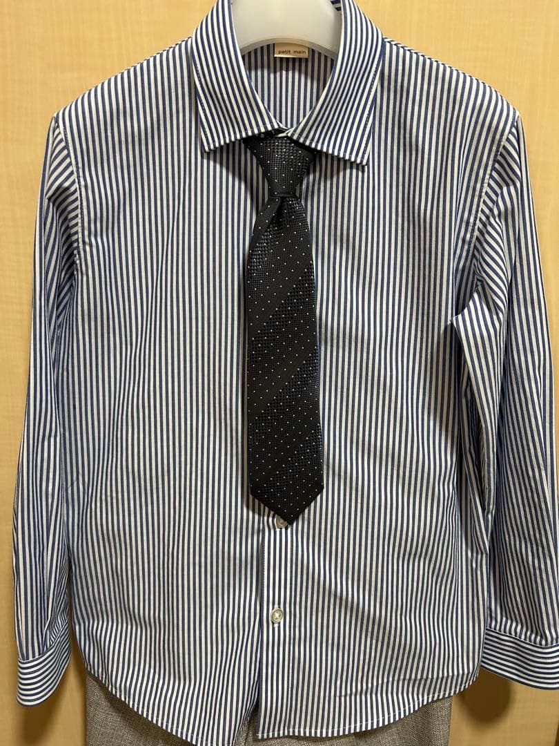 petit main グレージャケット+ショートパンツ