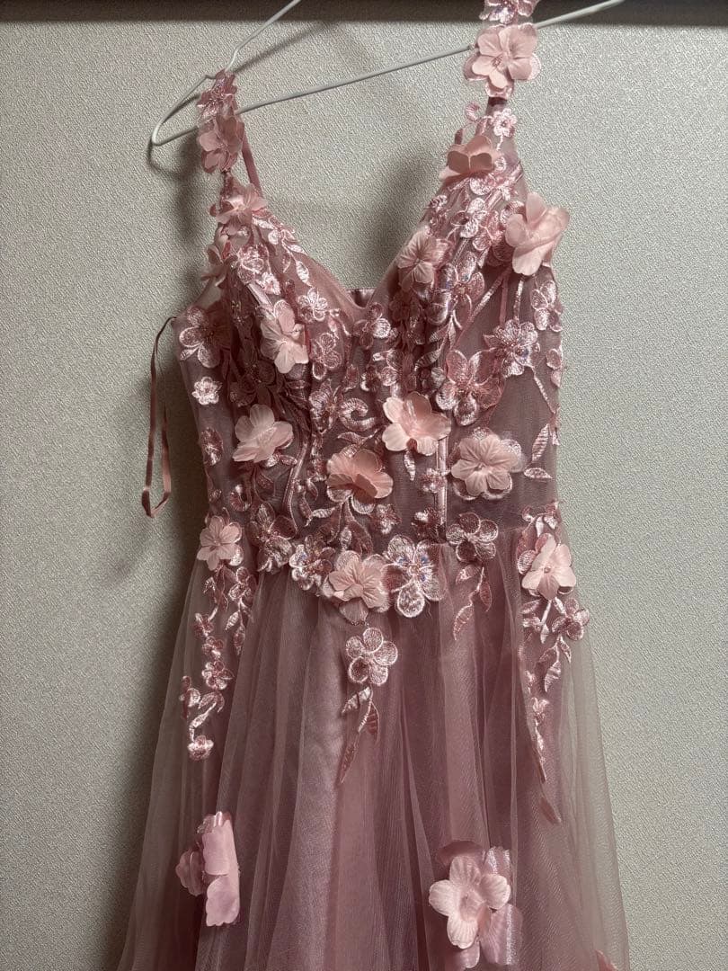 JEAN MACLEAN 薄いピンク ロングドレス