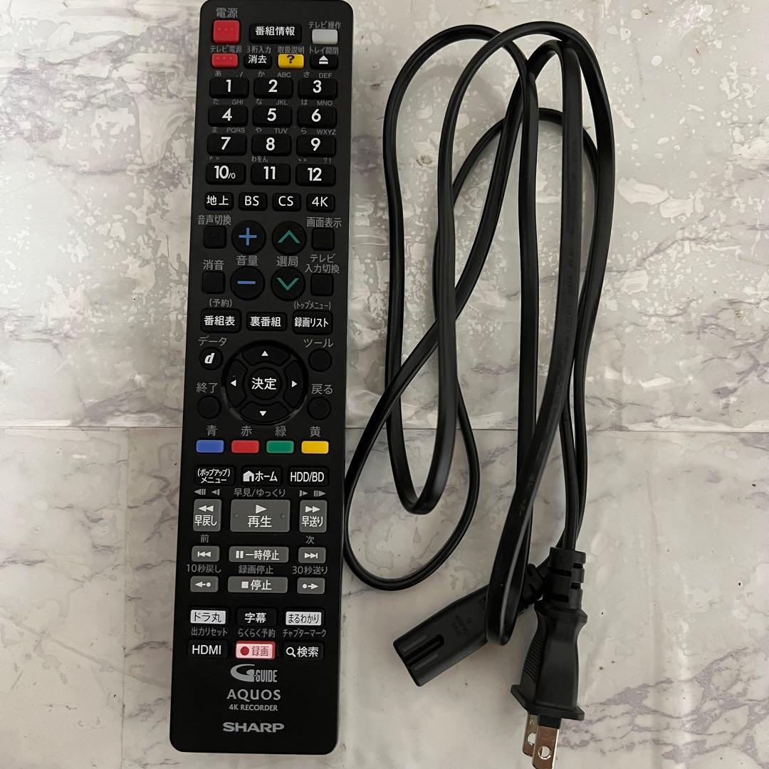 リクエスト価格全国送料込シャープ3年前購入。同時録画 4KブルーレイHDDレコー