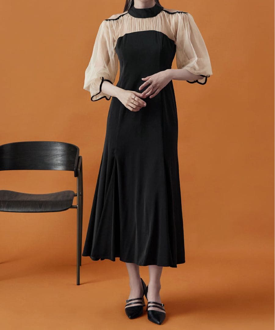 【最終値下げ】etoll. カットアウトマーメイドドレス S ドレス 結婚式