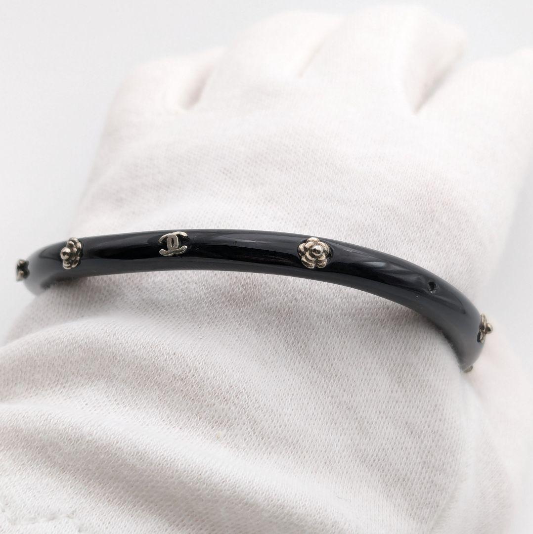 シャネル CHANEL ココマーク カメリア バングル ブレスレット