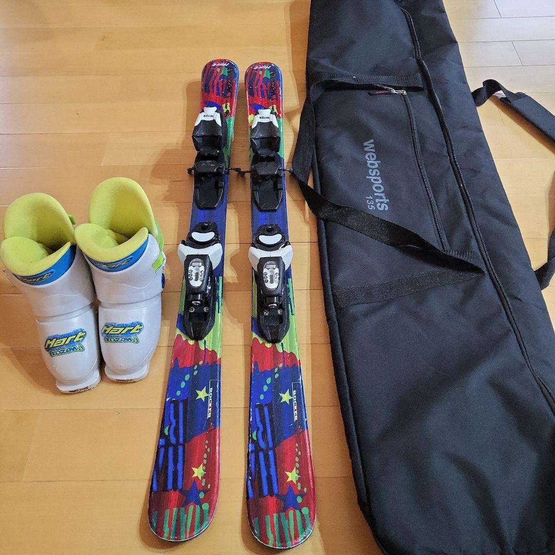 Hart 子ども用スキーブーツとスキー板セット 初心者用紐