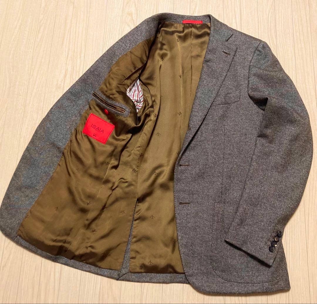 週末セール！美品！イザイア ISAIA 高級ジャケット LANA WOOL 44