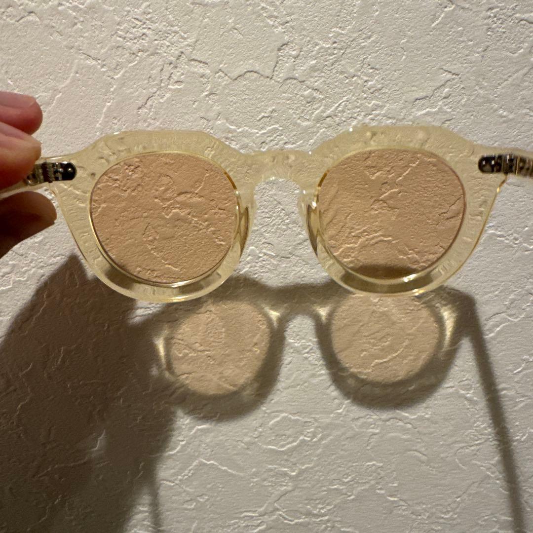 パ*ト様 Lesca クリアサングラス レザーケース付き